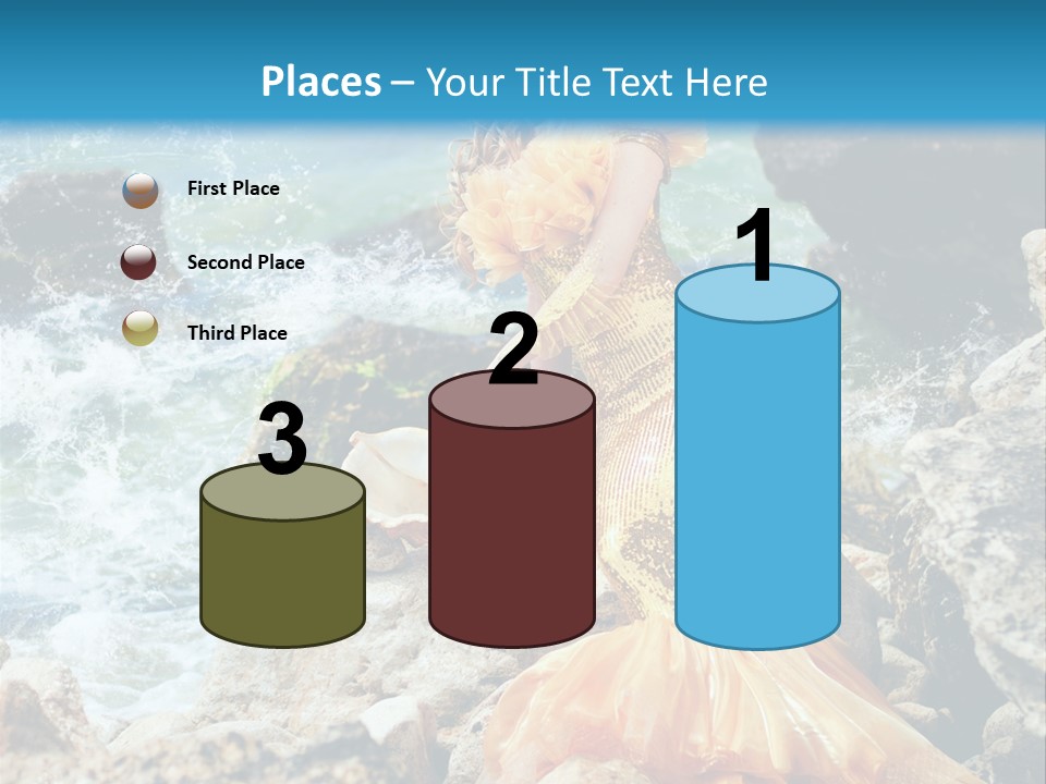 Color Being Mermaid PowerPoint Template