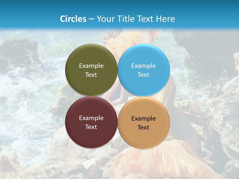 Color Being Mermaid PowerPoint Template