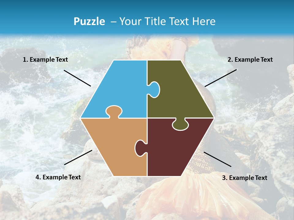 Color Being Mermaid PowerPoint Template