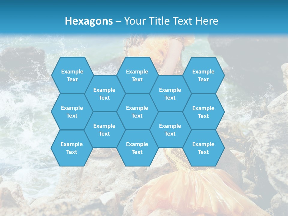 Color Being Mermaid PowerPoint Template