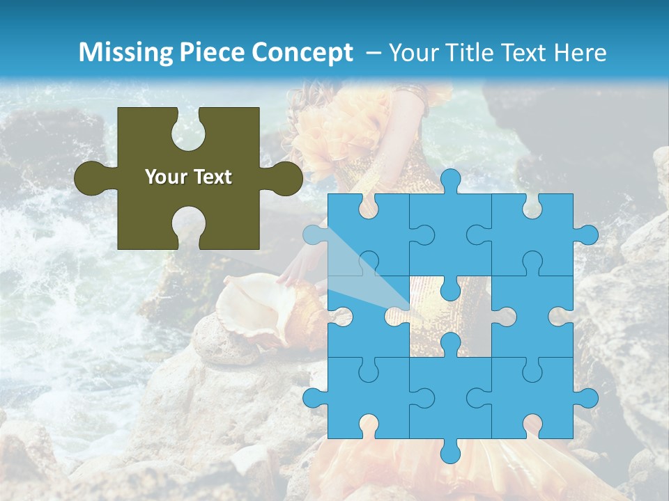 Color Being Mermaid PowerPoint Template