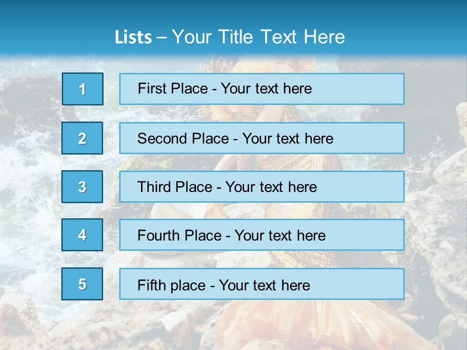 Color Being Mermaid PowerPoint Template