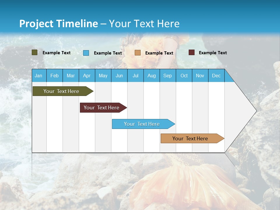 Color Being Mermaid PowerPoint Template