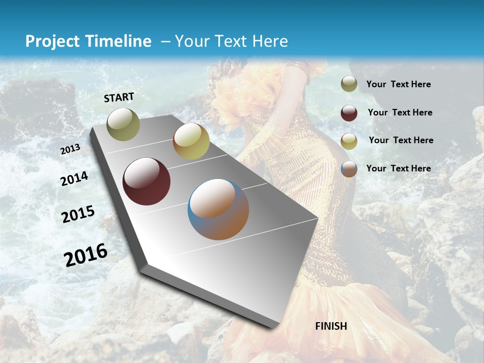 Color Being Mermaid PowerPoint Template