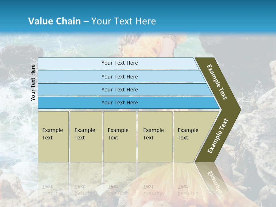 Color Being Mermaid PowerPoint Template