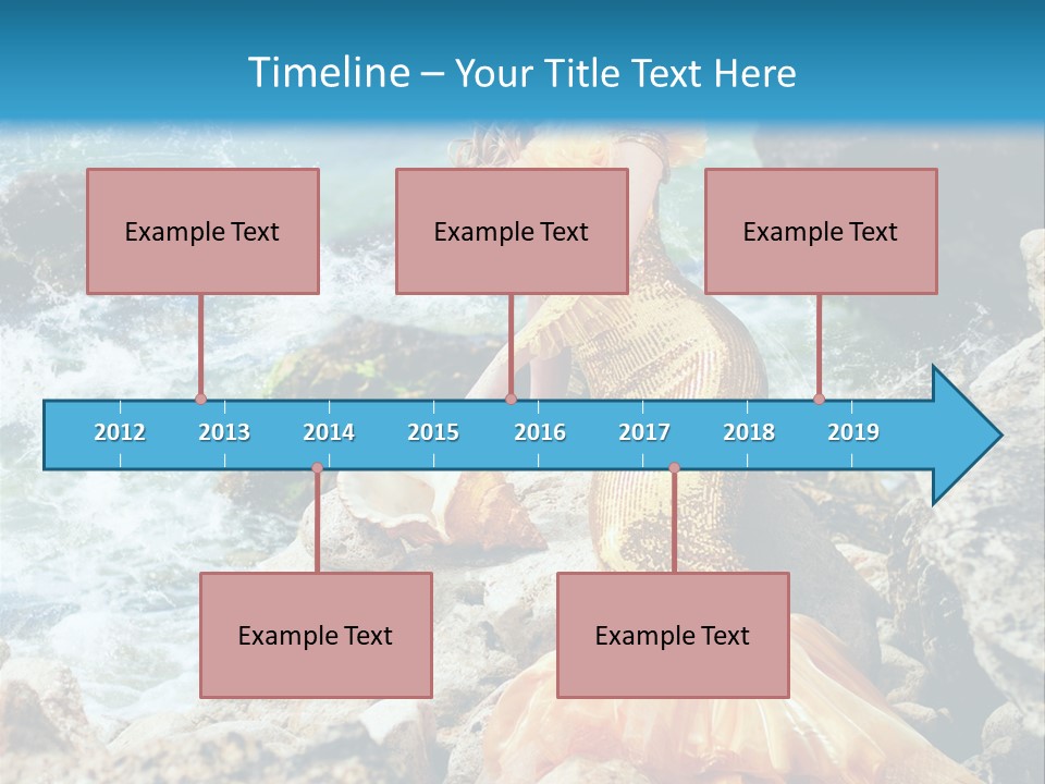 Color Being Mermaid PowerPoint Template