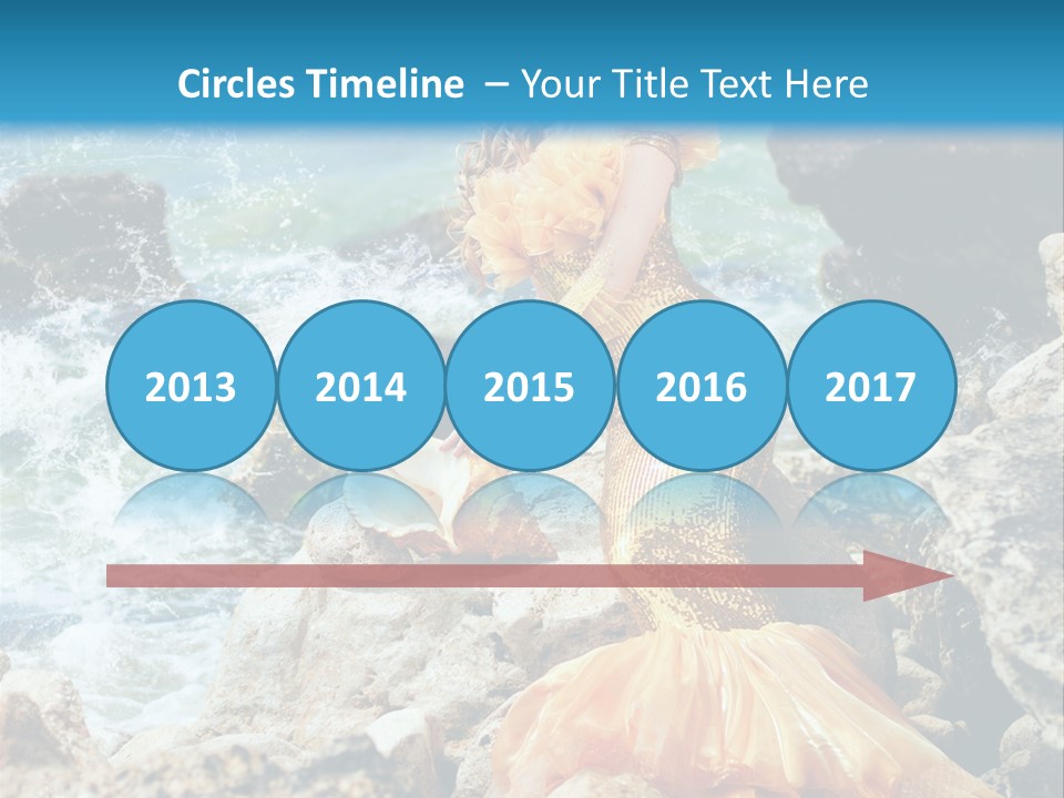 Color Being Mermaid PowerPoint Template