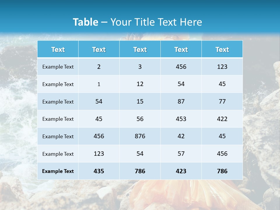 Color Being Mermaid PowerPoint Template