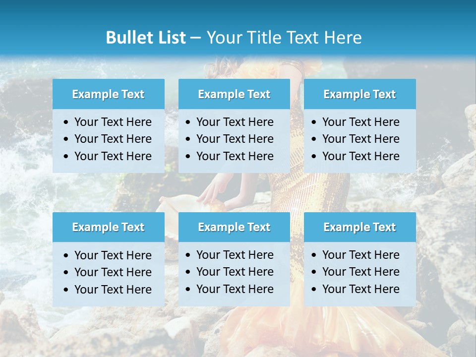 Color Being Mermaid PowerPoint Template