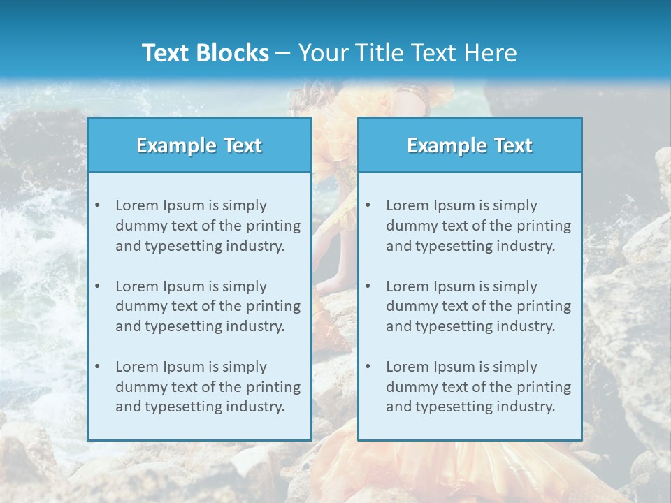 Color Being Mermaid PowerPoint Template