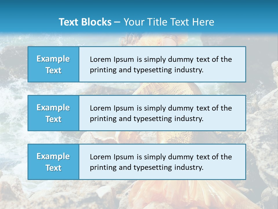 Color Being Mermaid PowerPoint Template