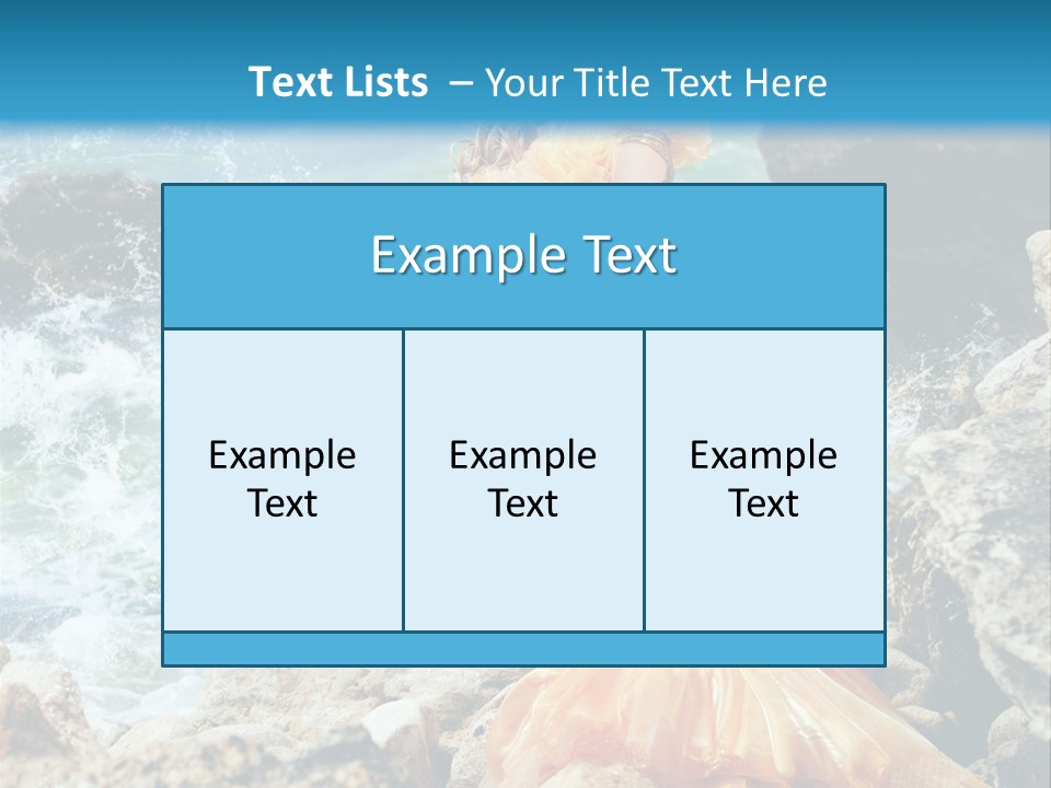 Color Being Mermaid PowerPoint Template