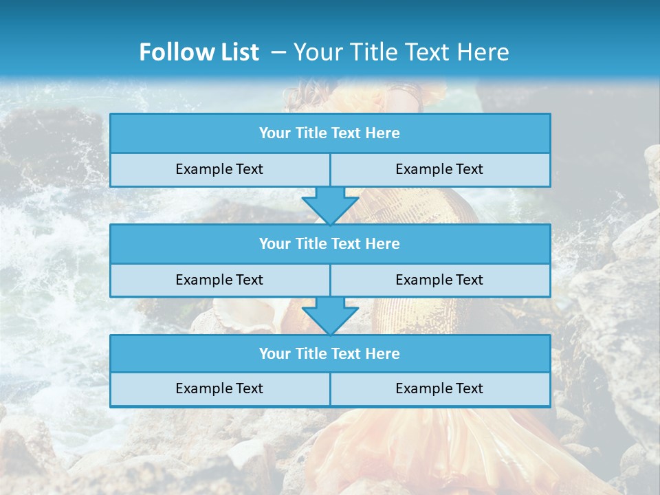 Color Being Mermaid PowerPoint Template