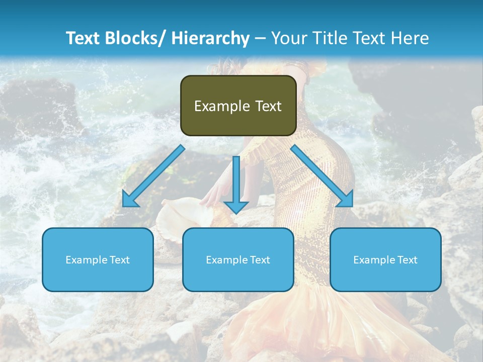 Color Being Mermaid PowerPoint Template