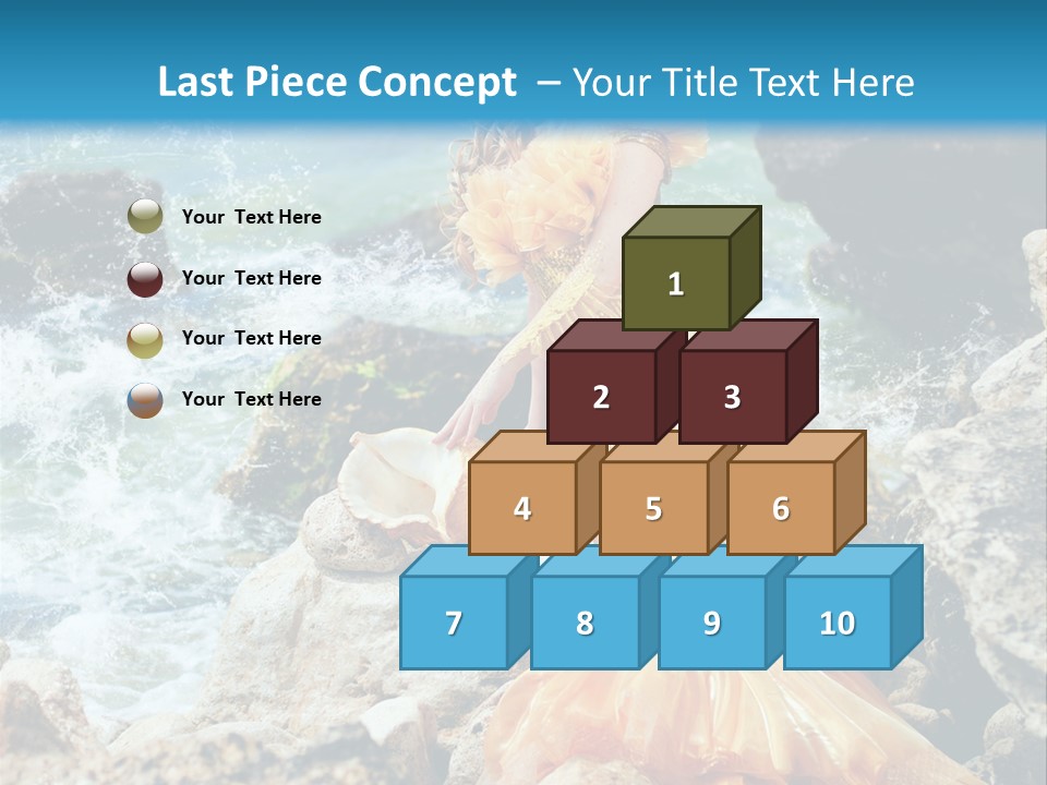 Color Being Mermaid PowerPoint Template