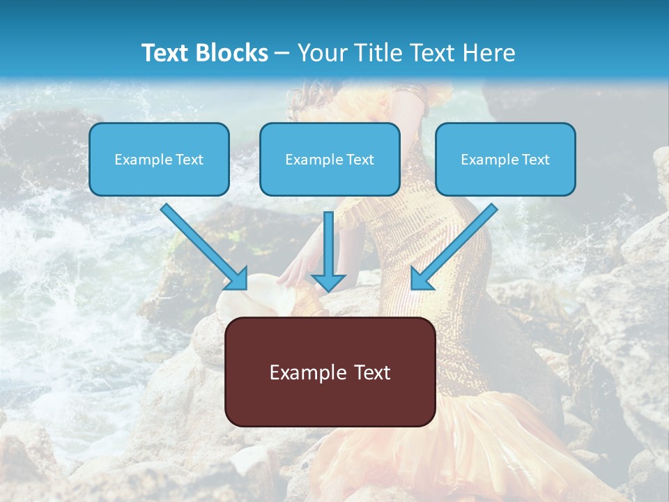 Color Being Mermaid PowerPoint Template