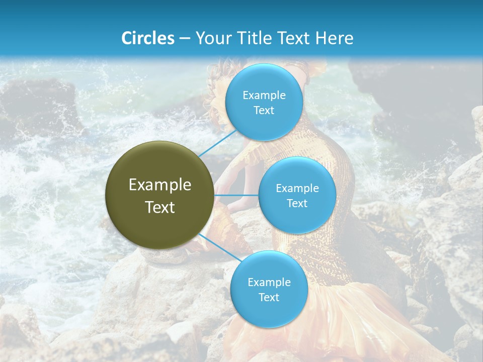 Color Being Mermaid PowerPoint Template