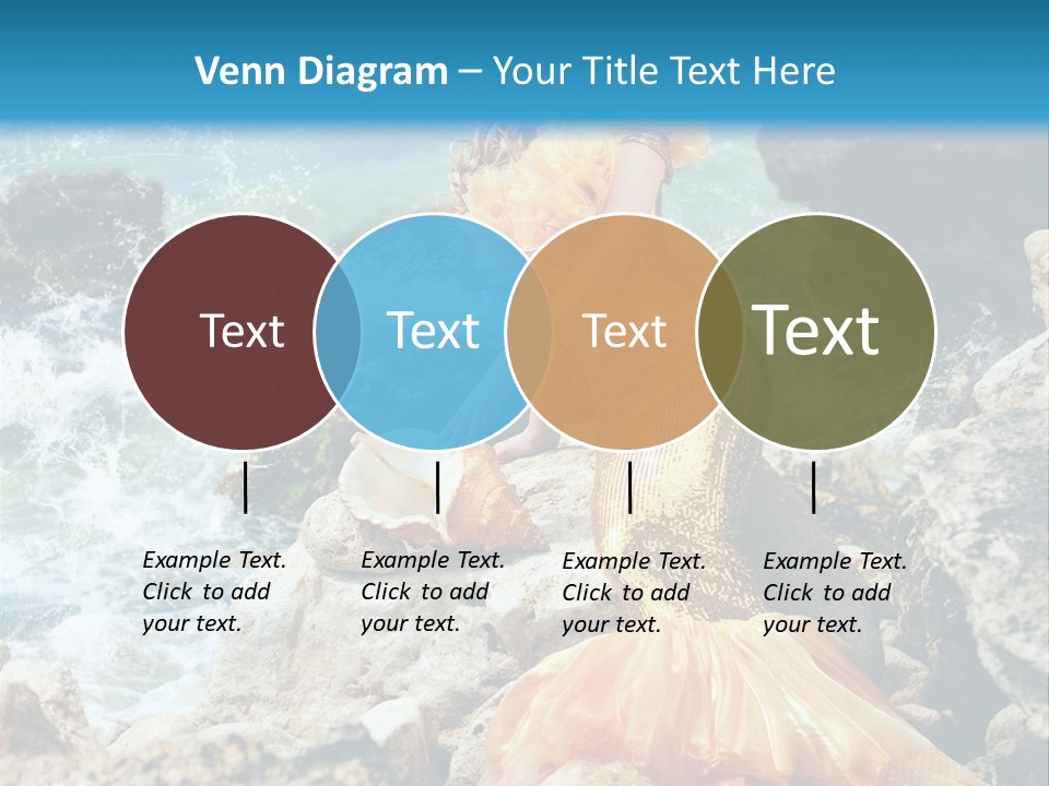 Color Being Mermaid PowerPoint Template