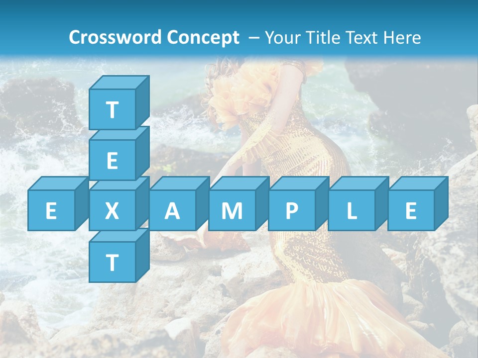 Color Being Mermaid PowerPoint Template