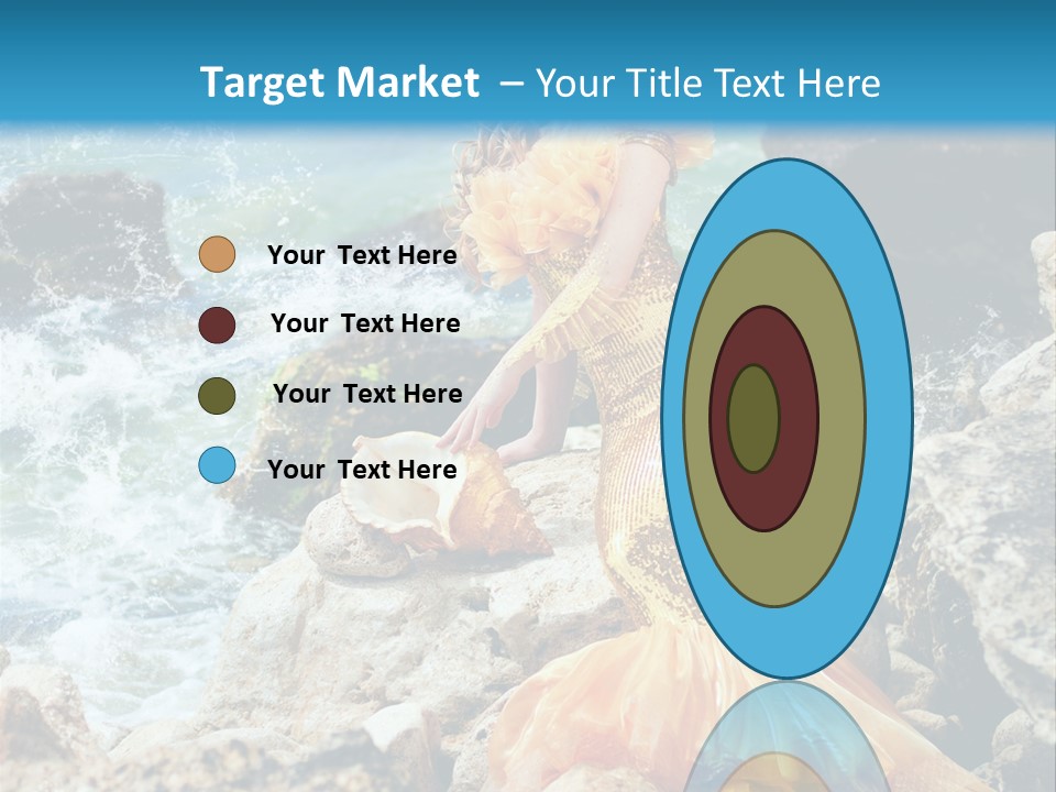 Color Being Mermaid PowerPoint Template