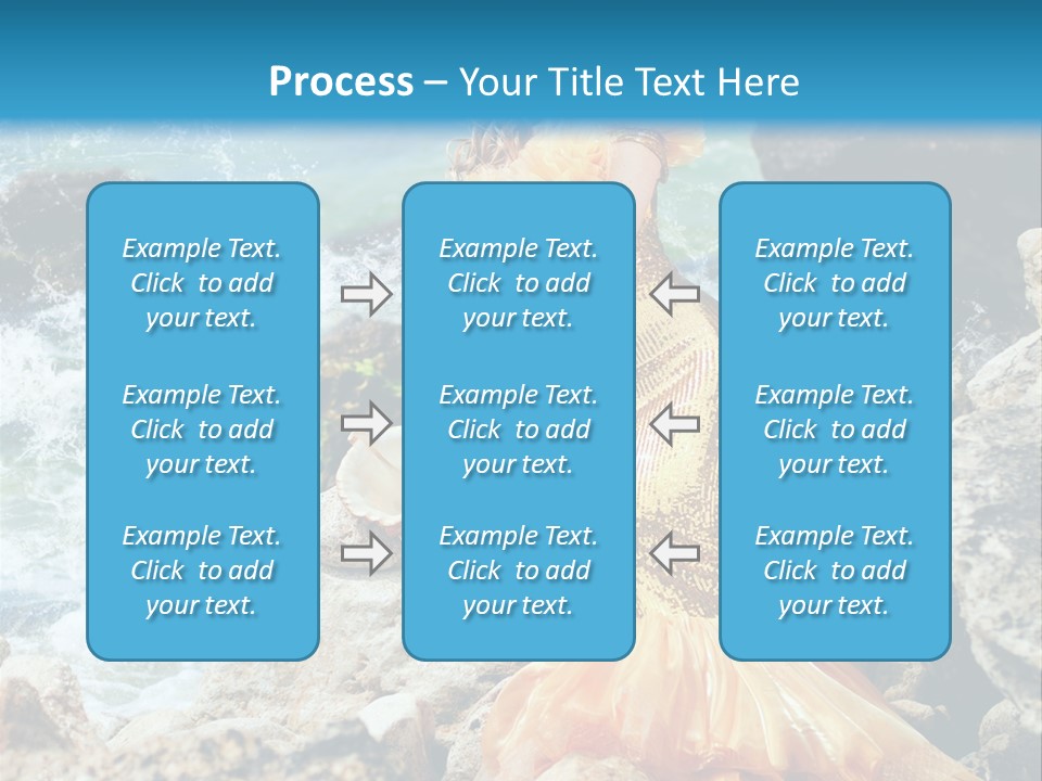 Color Being Mermaid PowerPoint Template