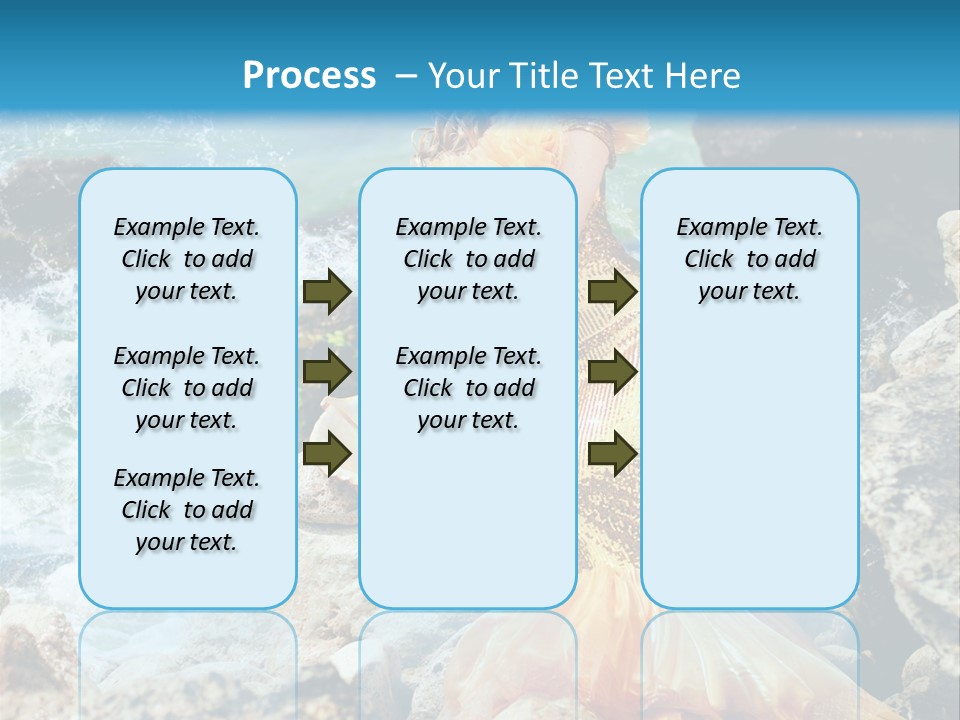 Color Being Mermaid PowerPoint Template
