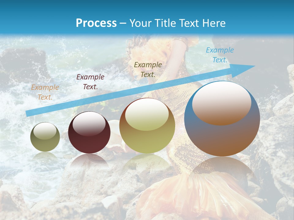 Color Being Mermaid PowerPoint Template
