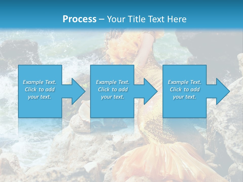Color Being Mermaid PowerPoint Template