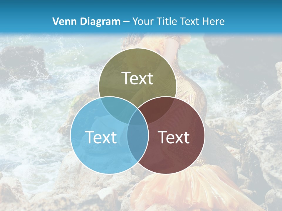 Color Being Mermaid PowerPoint Template
