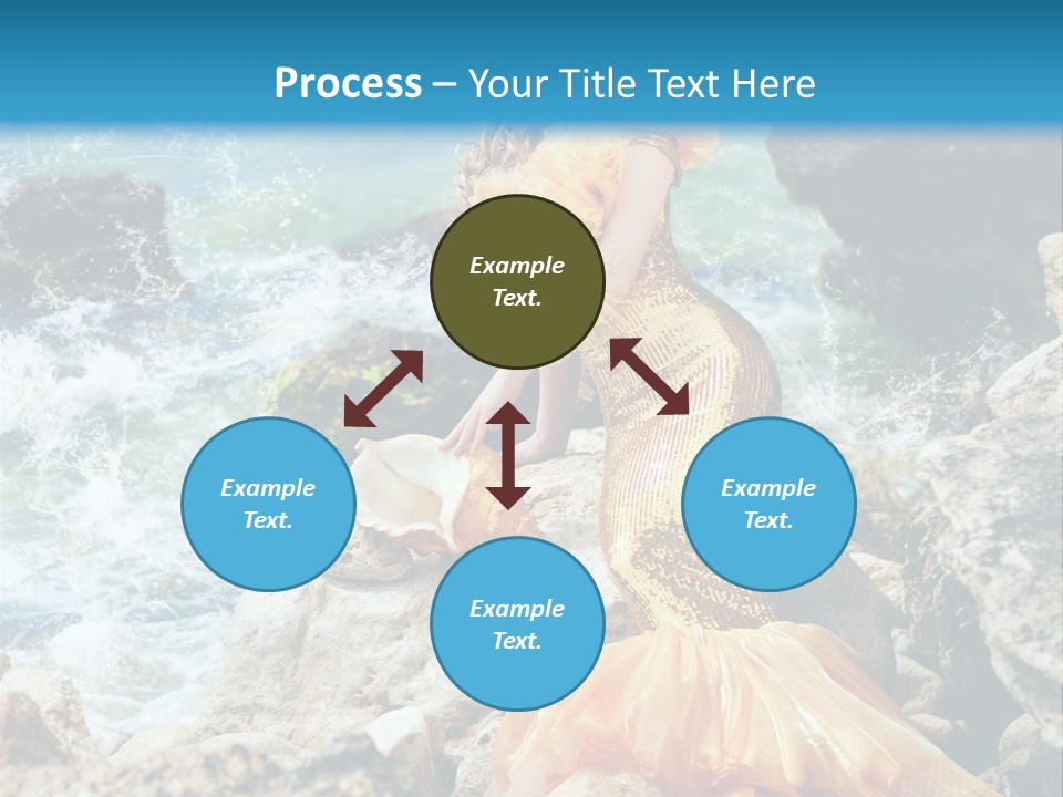 Color Being Mermaid PowerPoint Template