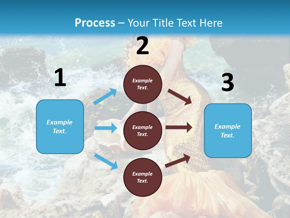 Color Being Mermaid PowerPoint Template