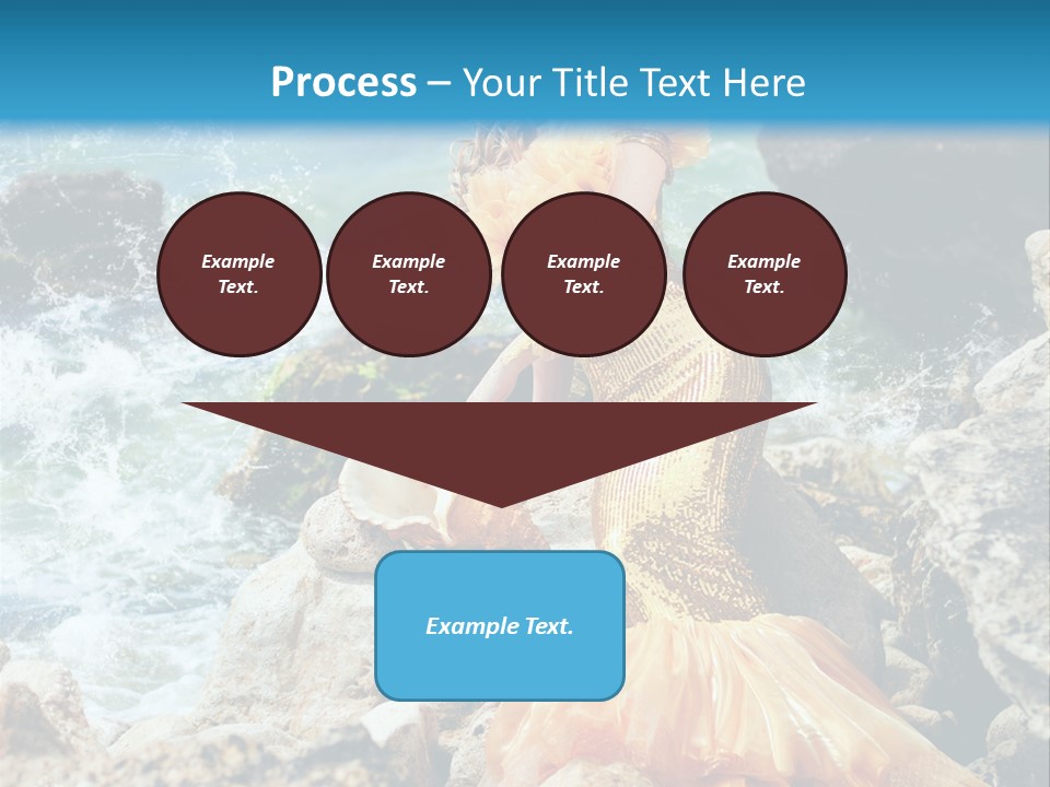 Color Being Mermaid PowerPoint Template