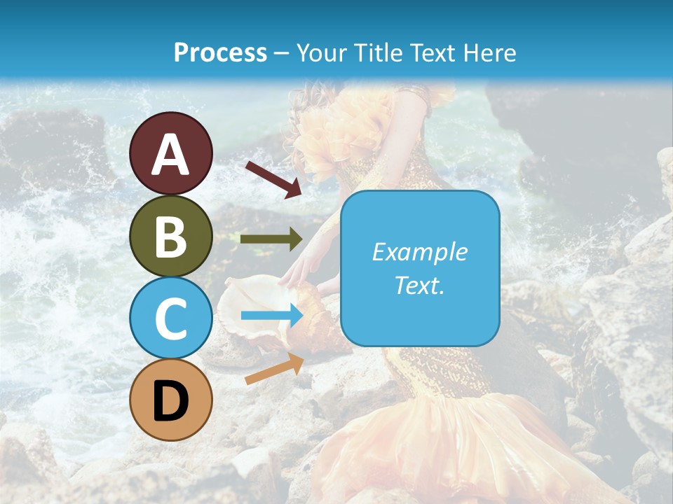 Color Being Mermaid PowerPoint Template