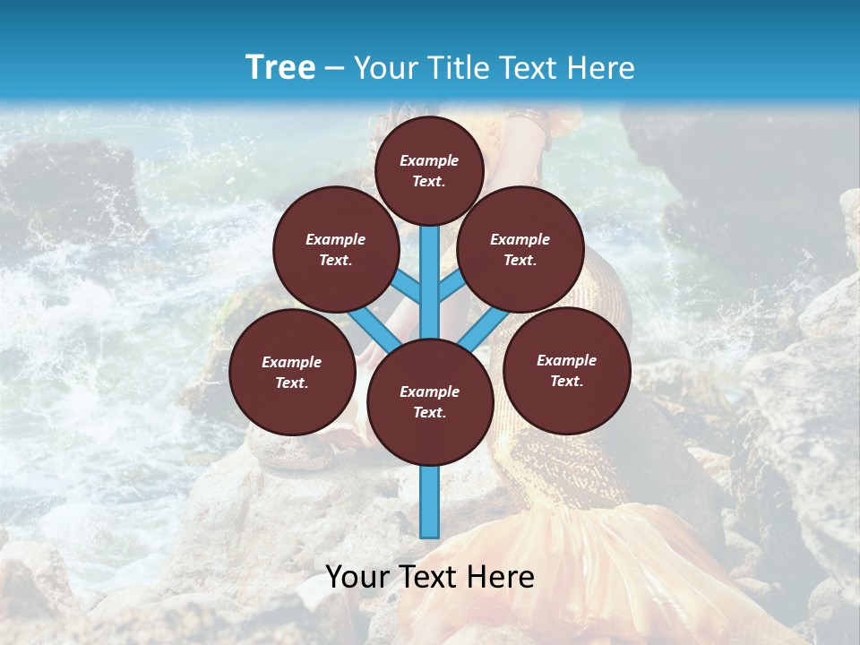 Color Being Mermaid PowerPoint Template