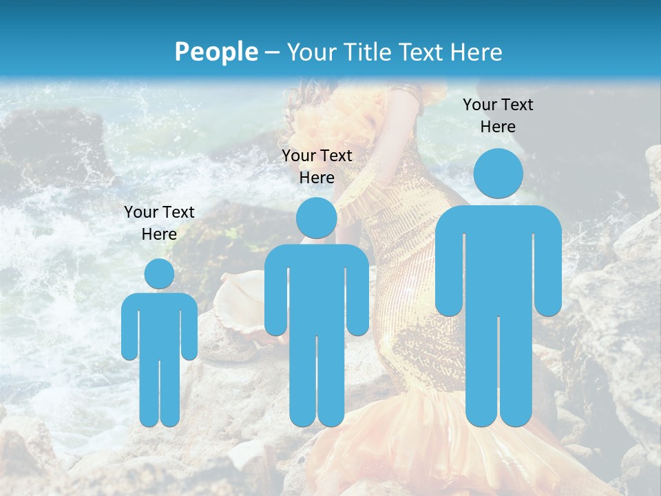 Color Being Mermaid PowerPoint Template