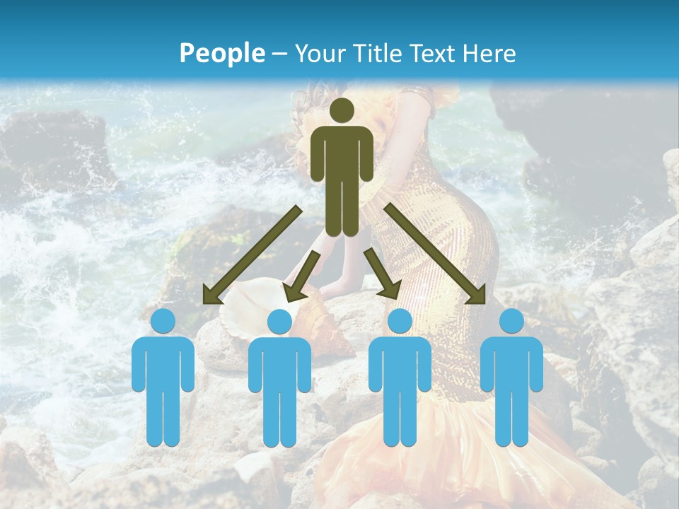 Color Being Mermaid PowerPoint Template