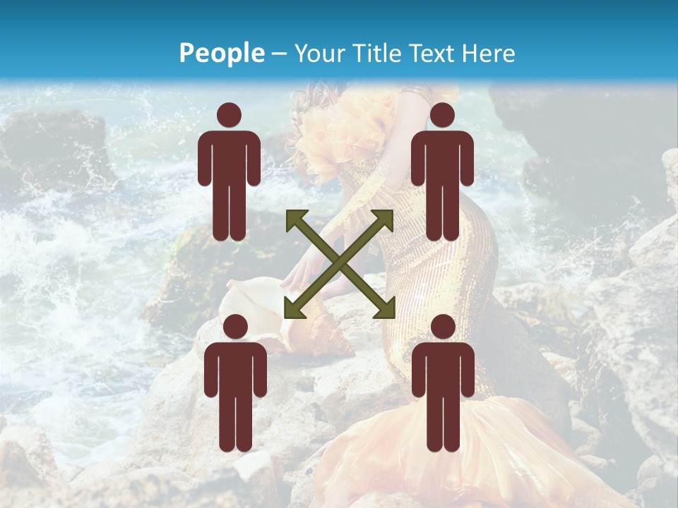 Color Being Mermaid PowerPoint Template