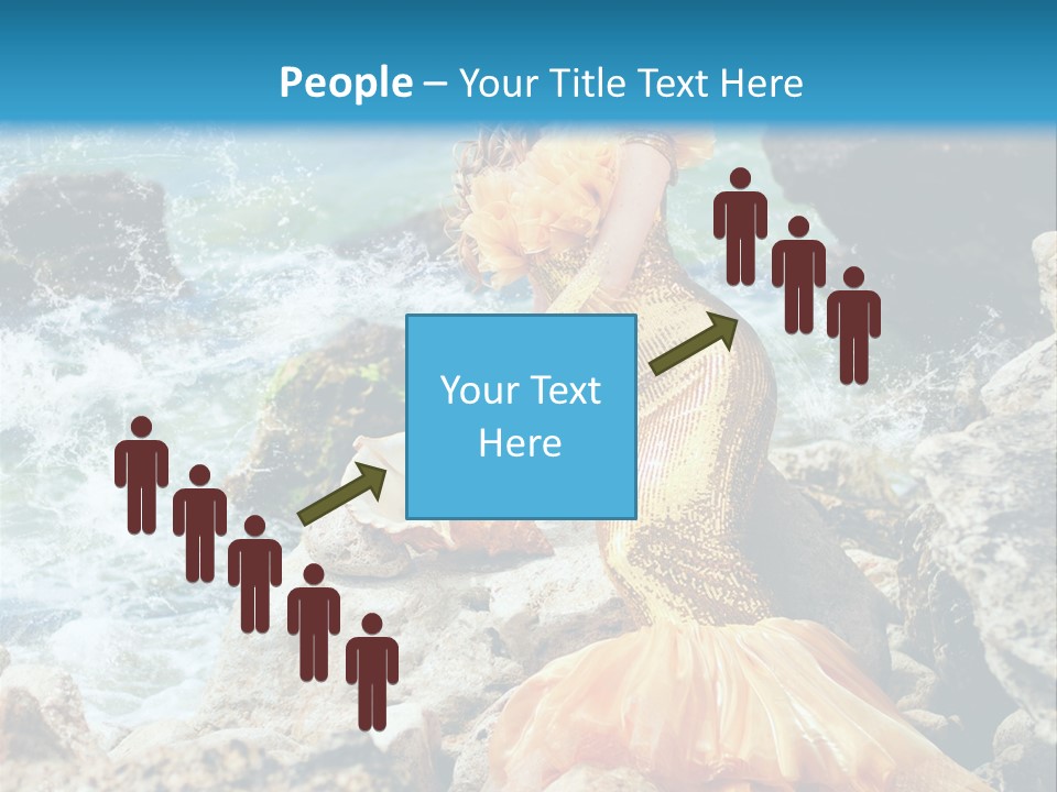 Color Being Mermaid PowerPoint Template