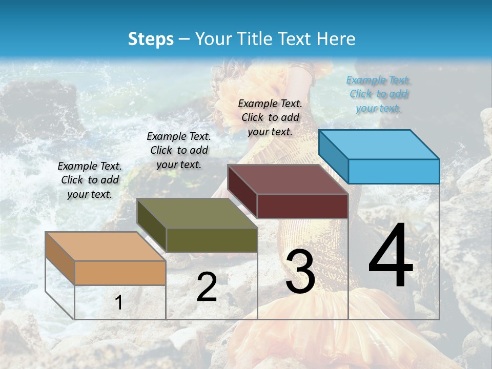 Color Being Mermaid PowerPoint Template