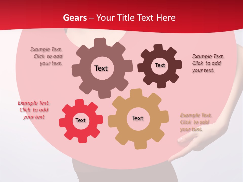 Cosmetics Lipstick Shape PowerPoint Template
