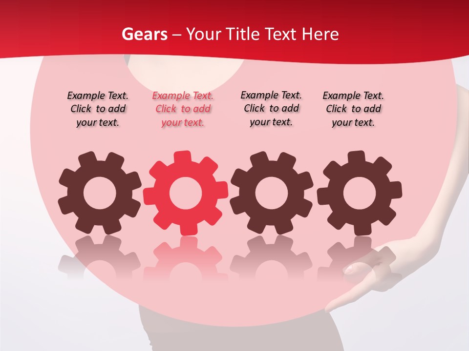 Cosmetics Lipstick Shape PowerPoint Template