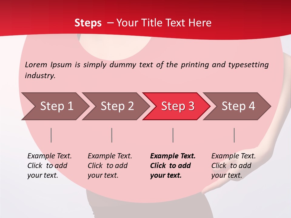Cosmetics Lipstick Shape PowerPoint Template
