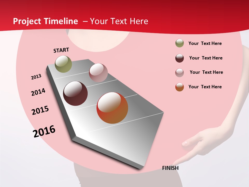 Cosmetics Lipstick Shape PowerPoint Template