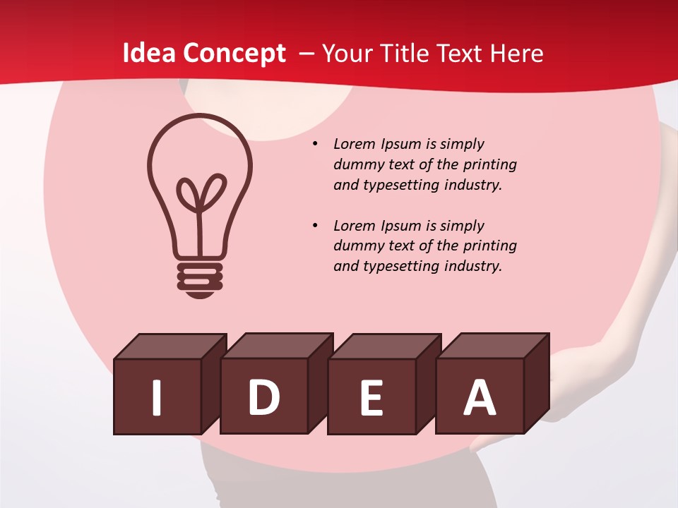 Cosmetics Lipstick Shape PowerPoint Template