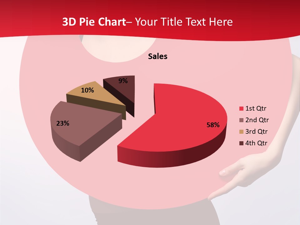 Cosmetics Lipstick Shape PowerPoint Template