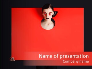 Eyeshadow Vogue Square PowerPoint Template