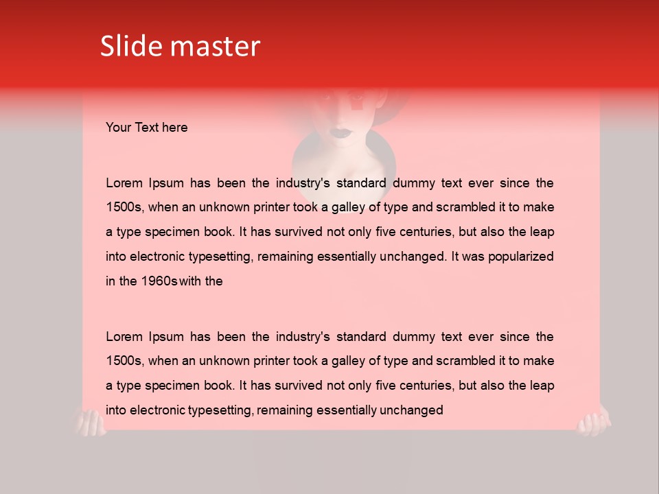 Eyeshadow Vogue Square PowerPoint Template