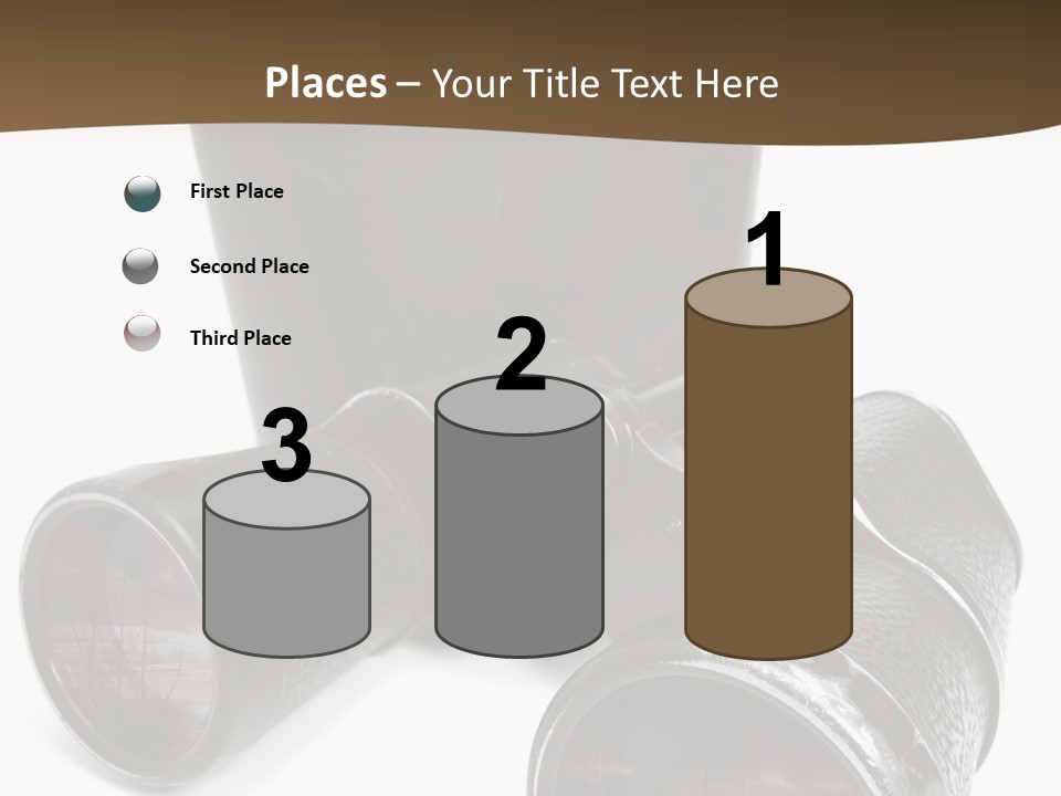 White Landscape Lenses PowerPoint Template