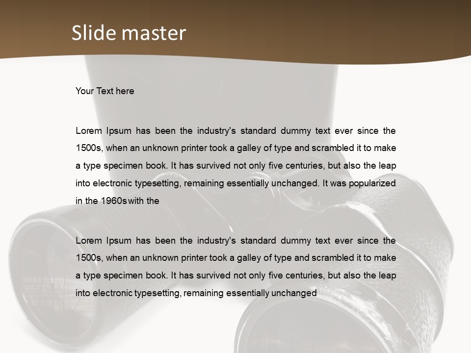 White Landscape Lenses PowerPoint Template