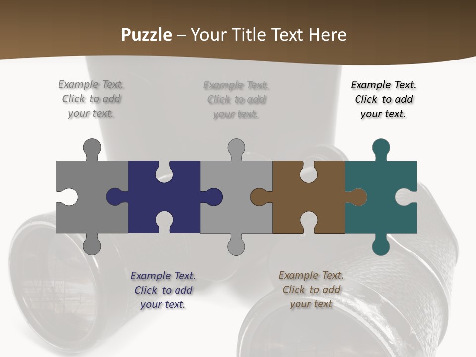 White Landscape Lenses PowerPoint Template